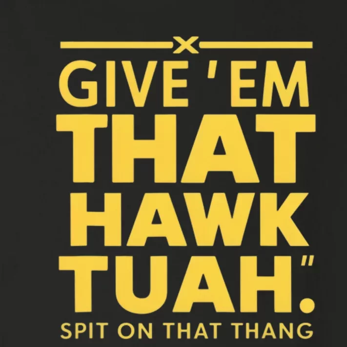 Hawk Tuah Toddler Long Sleeve Shirt