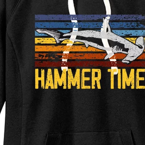 Hammer Time Hammerhead Shark Marine Biology Animal Women's Fleece Hoodie