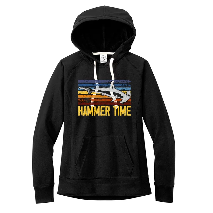 Hammer Time Hammerhead Shark Marine Biology Animal Women's Fleece Hoodie