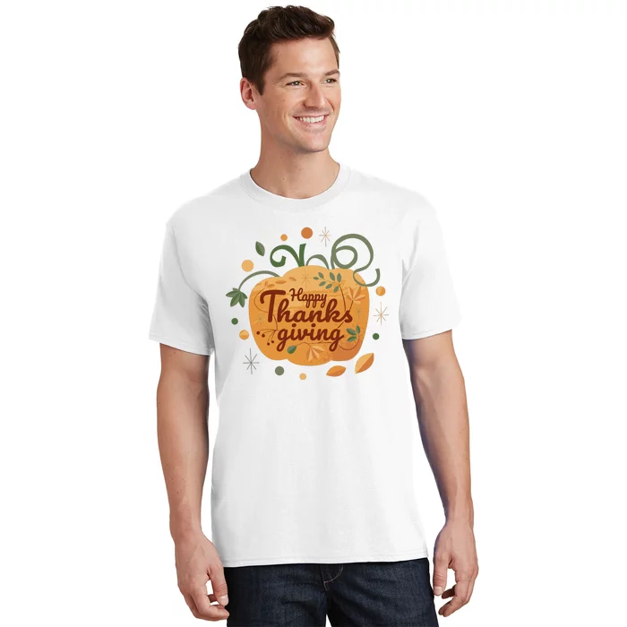 Happy Thanksgiving Holiday Pumpkin Autumn T-Shirt