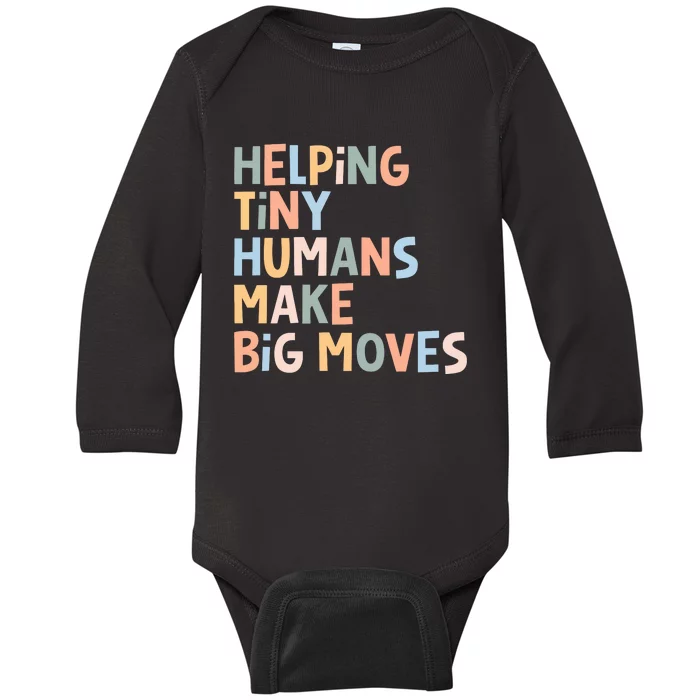 Helping Tiny Humans Make Big Moves Baby Long Sleeve Bodysuit