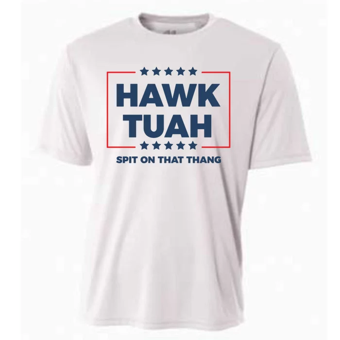 Hawk Tuah Hawk Tuah 2024 Spit On That Hang Cooling Performance Crew T-Shirt