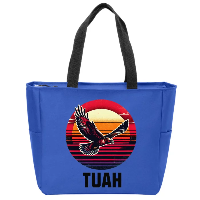 Hawk Tuah Hawk Tush Zip Tote Bag