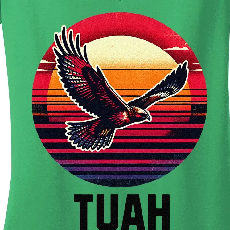 Hawk Tuah Hawk Tush Women's V-Neck T-Shirt