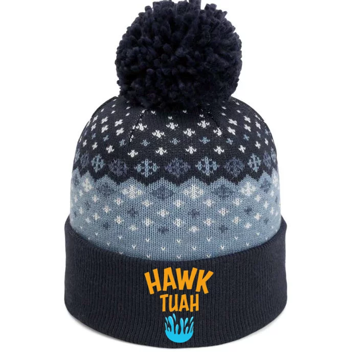 Hawk Tuah The Baniff Cuffed Pom Beanie