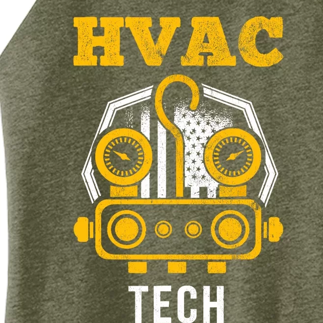 Hvac Tech Hvac Technician Ac Repairman Ac Installer Women’s Perfect Tri Rocker Tank