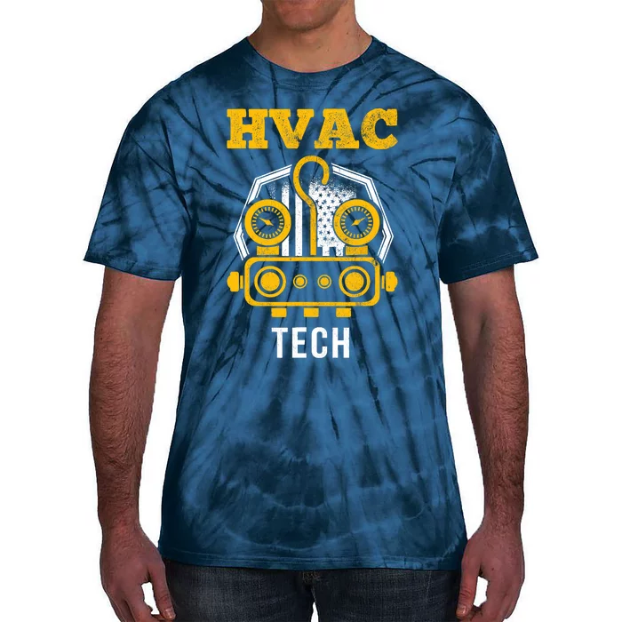 Hvac Tech Hvac Technician Ac Repairman Ac Installer Tie-Dye T-Shirt