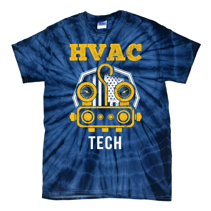 Hvac Tech Hvac Technician Ac Repairman Ac Installer Tie-Dye T-Shirt