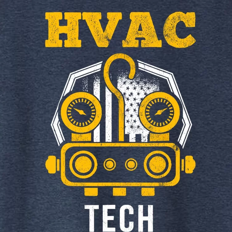 Hvac Tech Hvac Technician Ac Repairman Ac Installer Women's Crop Top Tee