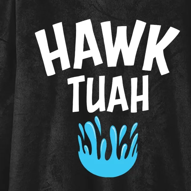 Hawk Tuah Hooded Wearable Blanket