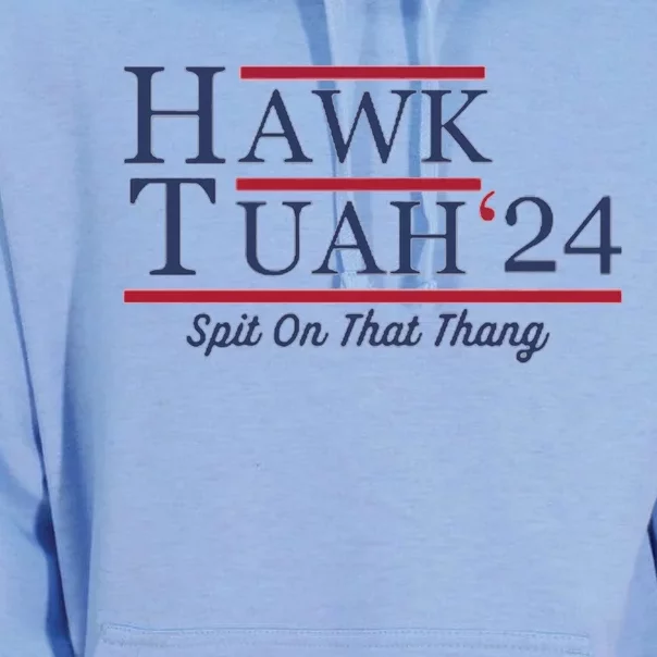 Hawk Tuah Hawk Tuah 2024 Spit On That Thang Unisex Surf Hoodie