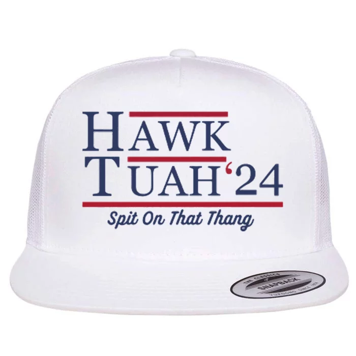 Hawk Tuah Hawk Tuah 2024 Spit On That Thang Flat Bill Trucker Hat