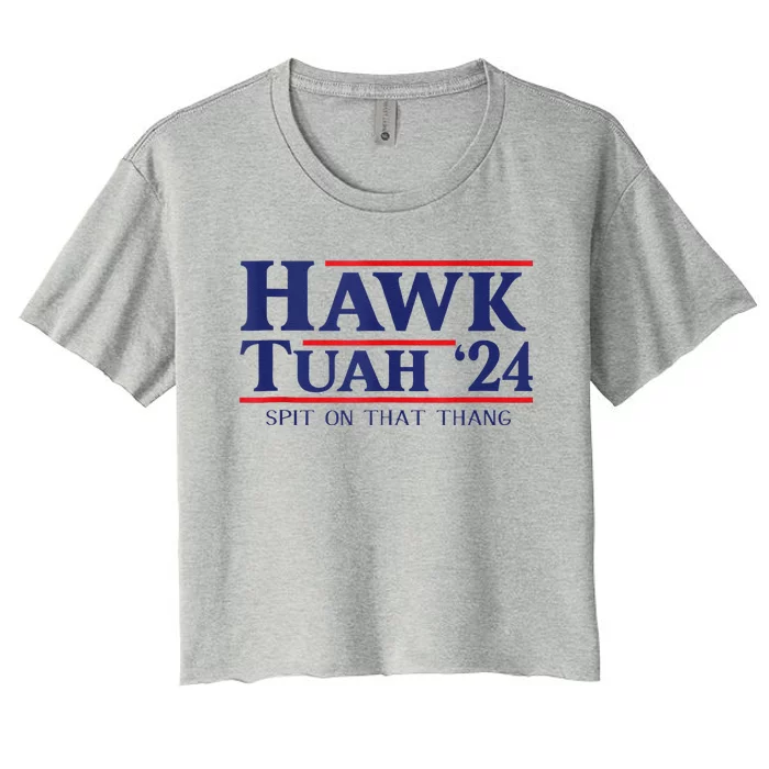 Hawk Tuah Women's Crop Top Tee