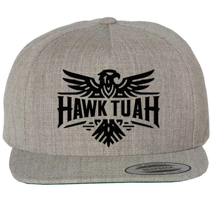 Hawk Tuah Wool Snapback Cap