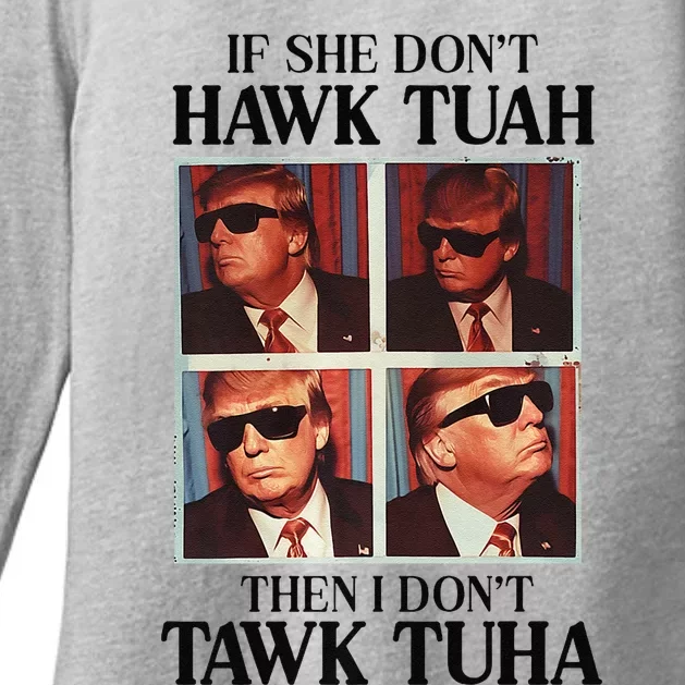 Hawk Tush Hawk Tuah 2024 Candidate President Trump Premium Womens CVC Long Sleeve Shirt