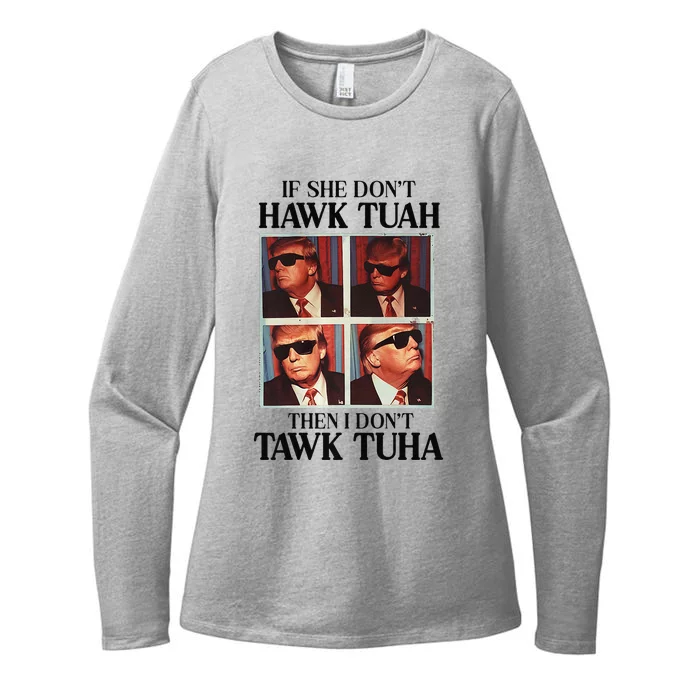 Hawk Tush Hawk Tuah 2024 Candidate President Trump Premium Womens CVC Long Sleeve Shirt