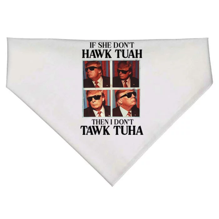 Hawk Tush Hawk Tuah 2024 Candidate President Trump Premium USA-Made Doggie Bandana