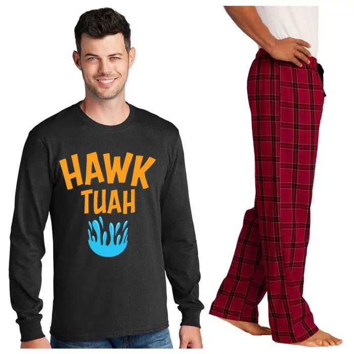 Hawk Tuah Long Sleeve Pajama Set