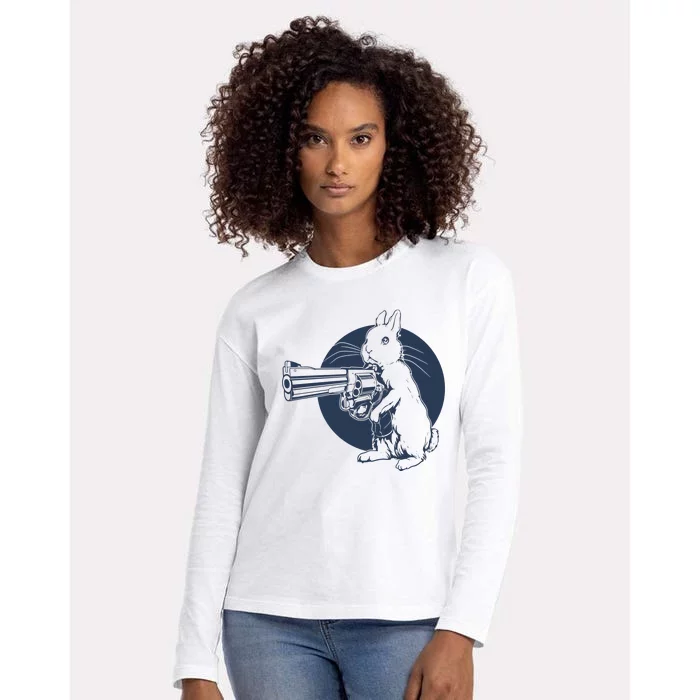 Hare Trigger Womens Cotton Relaxed Long Sleeve T-Shirt