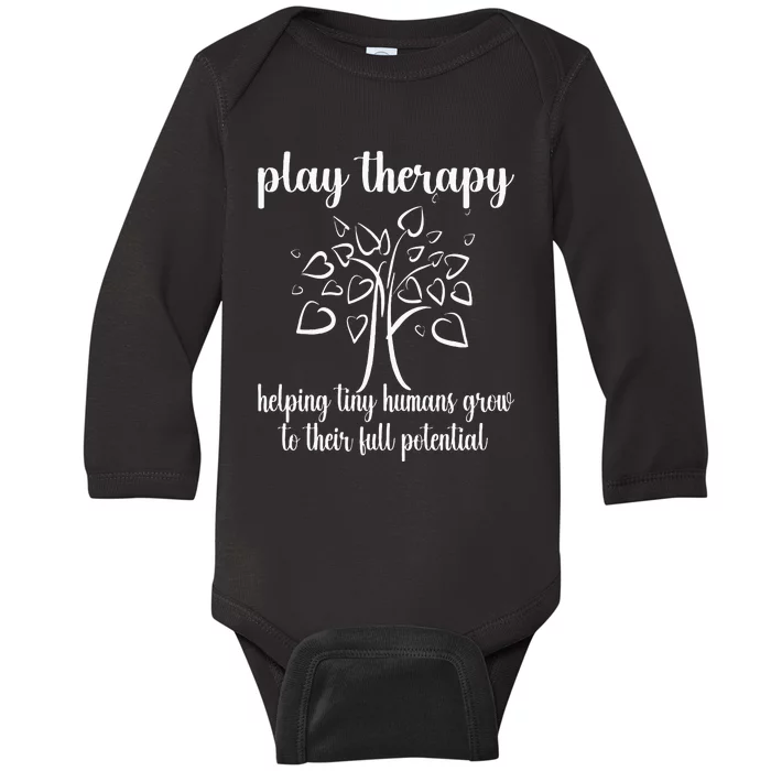 Helping Tiny Humans Play Therapist Play Therapy Baby Long Sleeve Bodysuit