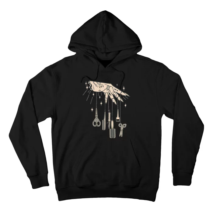 Hairstylist Tattooed Hairdresser Work Hair Salon Hoodie