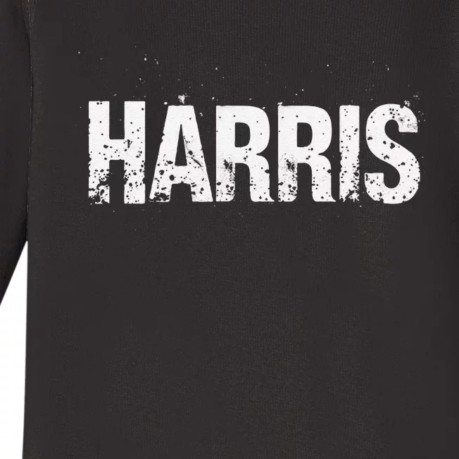 Harris Typography Baby Long Sleeve Bodysuit