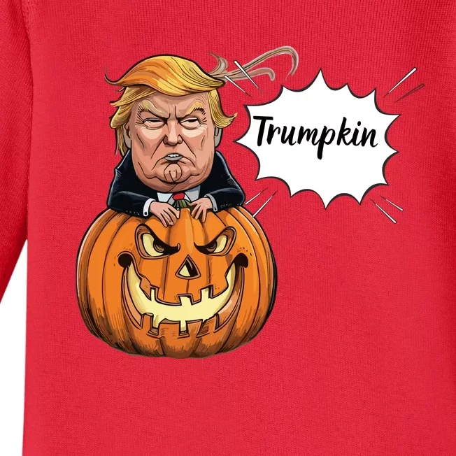 Halloween Trump Baby Long Sleeve Bodysuit