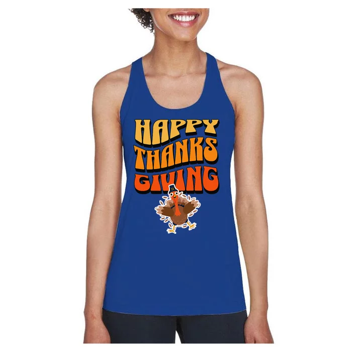 Happy Thanksgiving Holiday Women's Racerback Tank