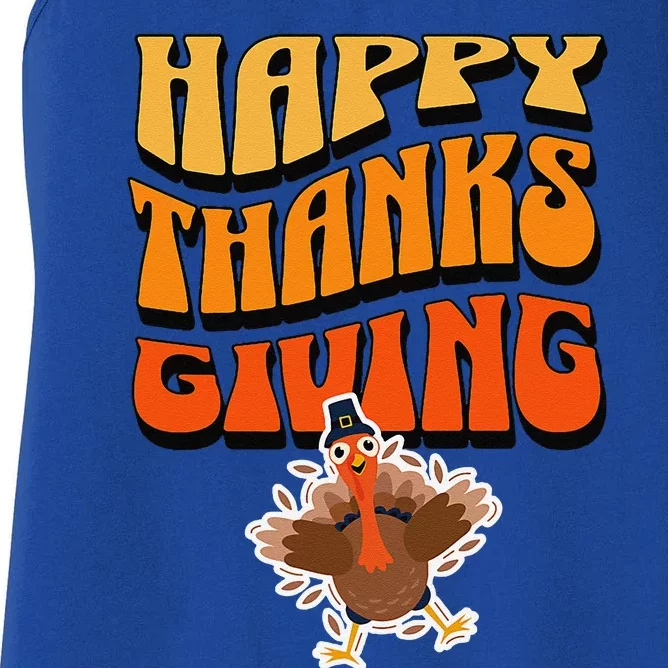 Happy Thanksgiving Holiday Women's Racerback Tank