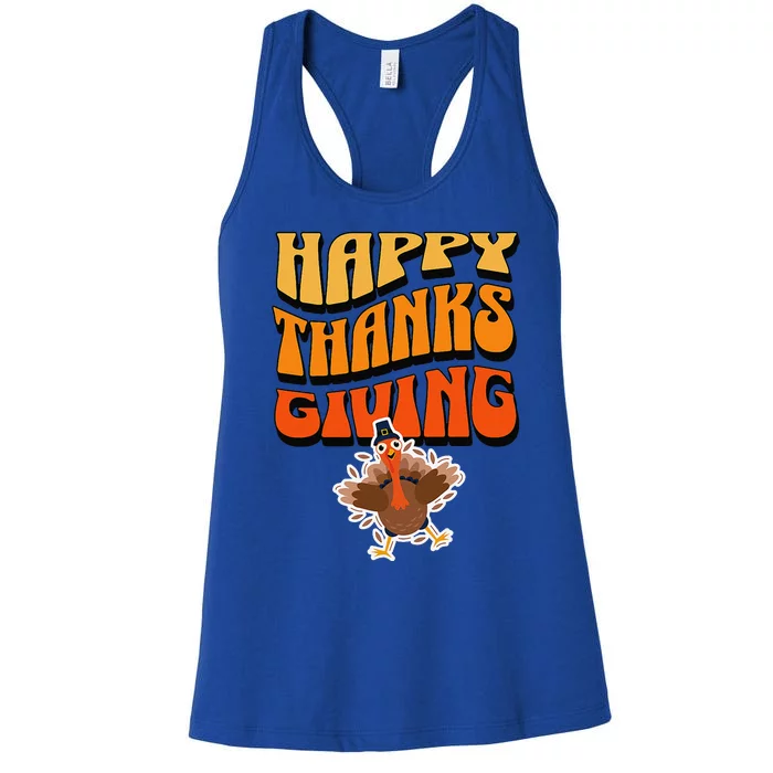 Happy Thanksgiving Holiday Women's Racerback Tank