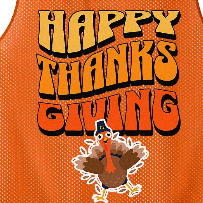 Happy Thanksgiving Holiday Mesh Reversible Basketball Jersey Tank