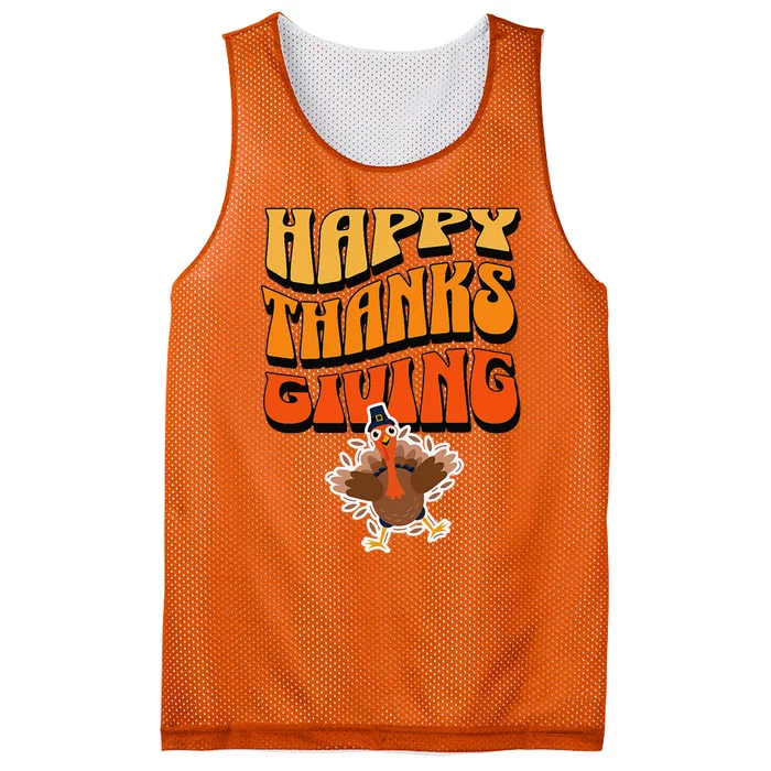 Happy Thanksgiving Holiday Mesh Reversible Basketball Jersey Tank