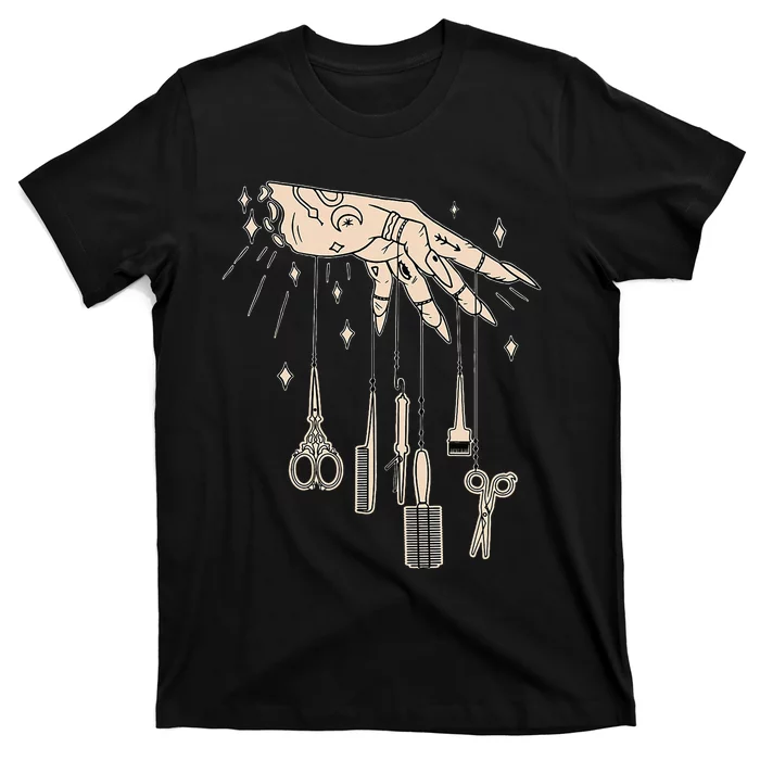 Hairstylist Tattooed Hairdresser Work Hair Salon T-Shirt