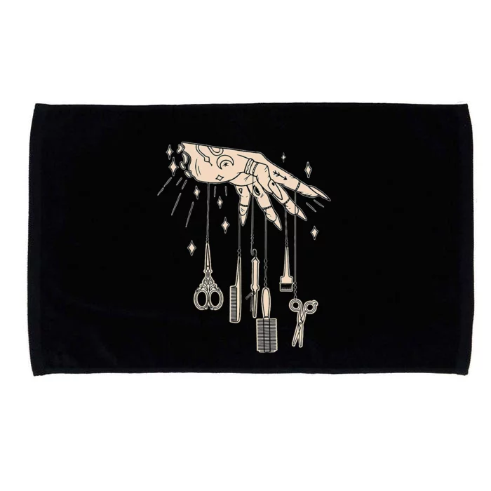 Hairstylist Tattooed Hairdresser Work Hair Salon Microfiber Hand Towel