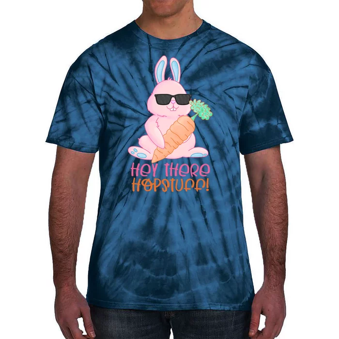 Hey There Hop Stuff Cute Bunny Tie-Dye T-Shirt