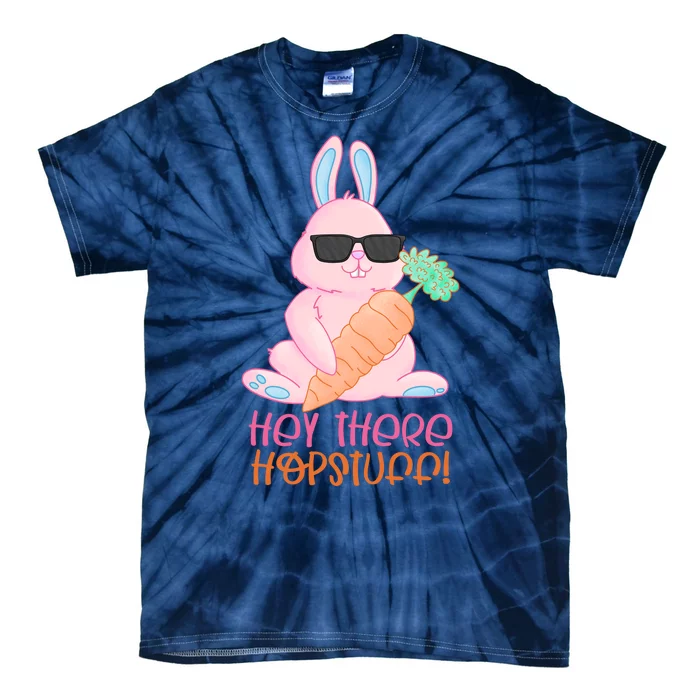 Hey There Hop Stuff Cute Bunny Tie-Dye T-Shirt