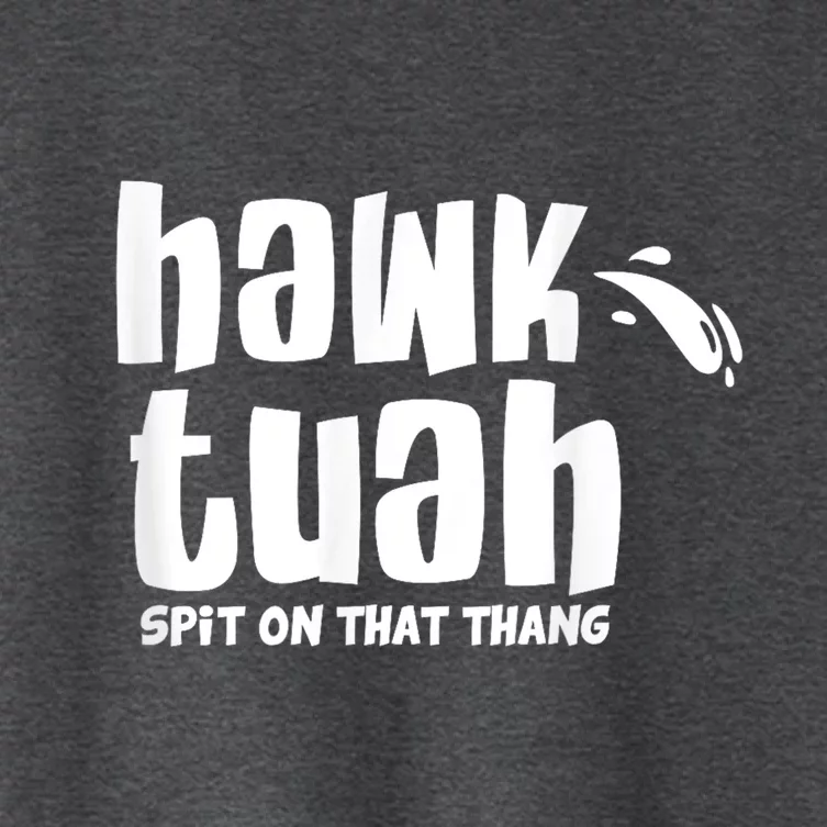 Hawk Tuah Hauk Tooh Funny Spit On That Thing Women's Crop Top Tee