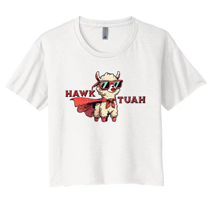 Hawk Tuah Women's Crop Top Tee