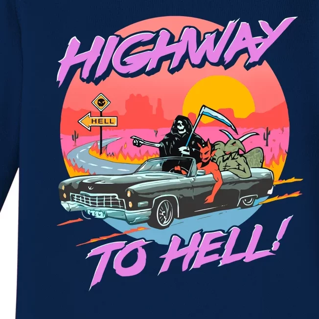 Highway to Hell Baby Long Sleeve Bodysuit