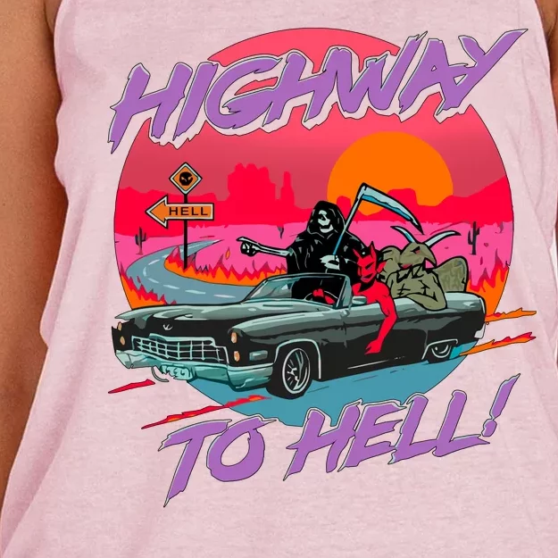 Highway to Hell Women's Knotted Racerback Tank