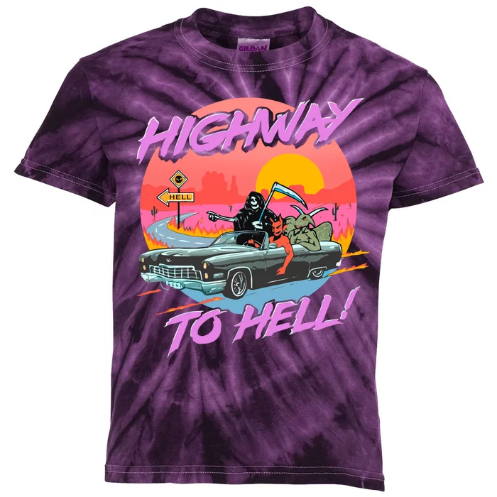 Highway to Hell Kids Tie-Dye T-Shirt