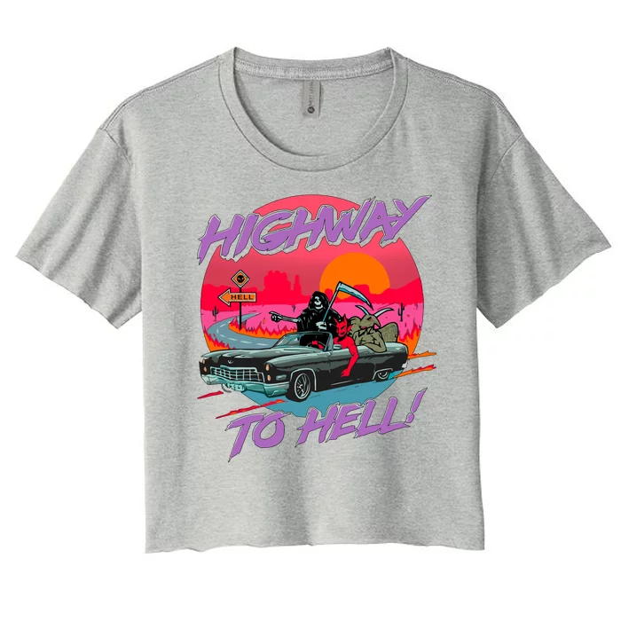 Highway to Hell Women's Crop Top Tee