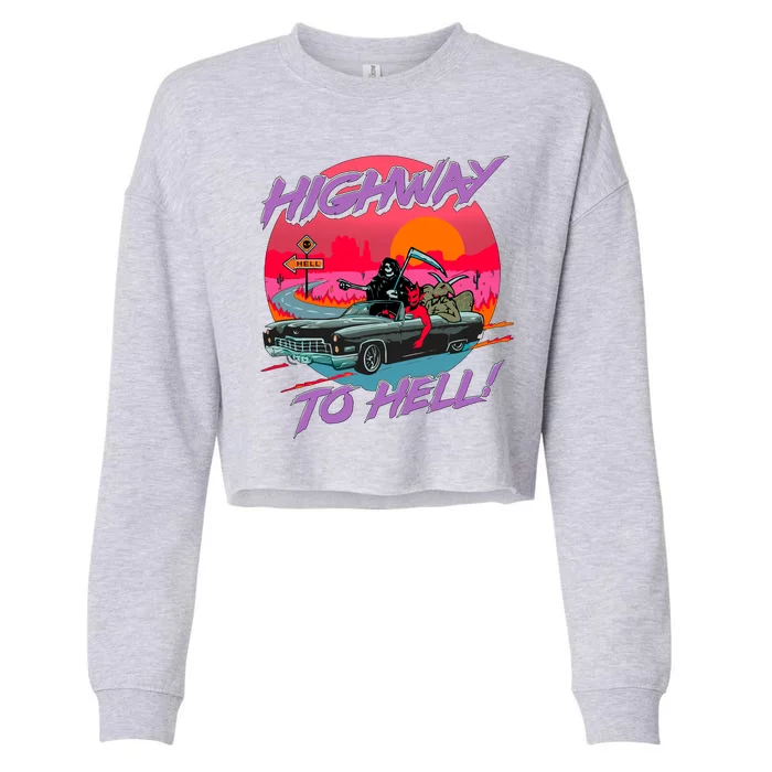 Highway to Hell Cropped Pullover Crew