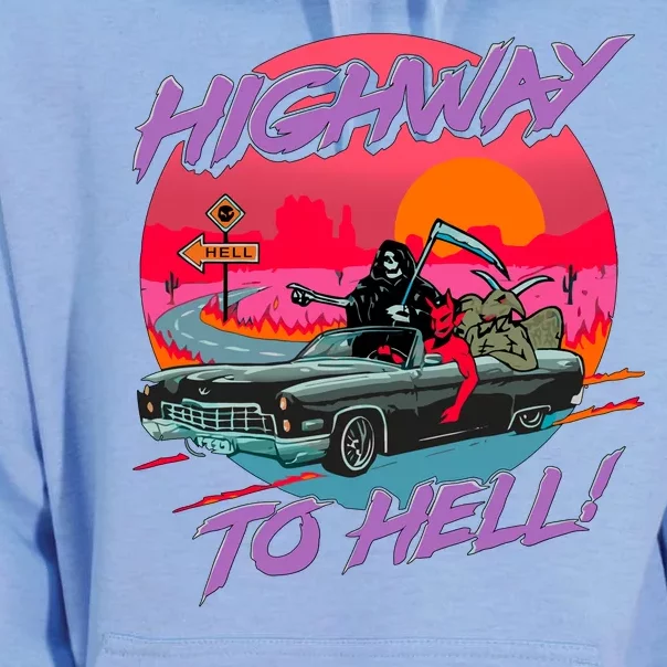 Highway to Hell Unisex Surf Hoodie