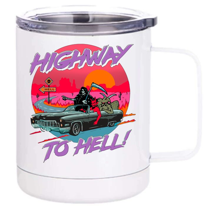 Highway to Hell Front & Back 12oz Stainless Steel Tumbler Cup