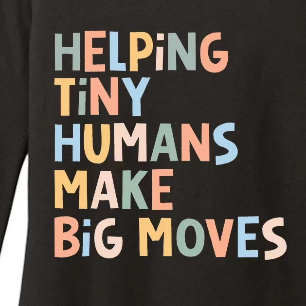 Helping Tiny Humans Make Big Moves Womens CVC Long Sleeve Shirt