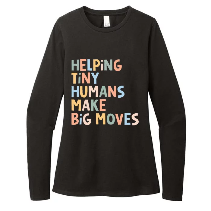 Helping Tiny Humans Make Big Moves Womens CVC Long Sleeve Shirt