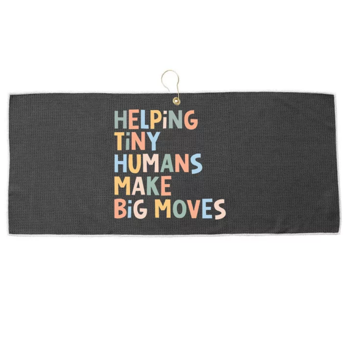 Helping Tiny Humans Make Big Moves Large Microfiber Waffle Golf Towel