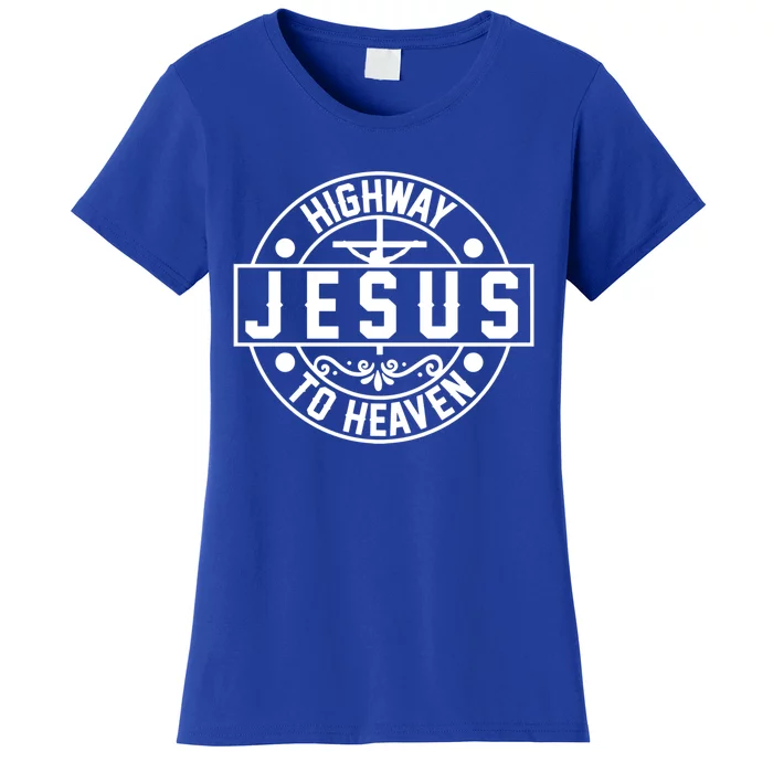 Highway To Heaven Love Jesus Christian Christmas Cool Gift Women's T-Shirt