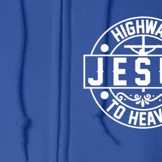 Highway To Heaven Love Jesus Christian Christmas Cool Gift Full Zip Hoodie